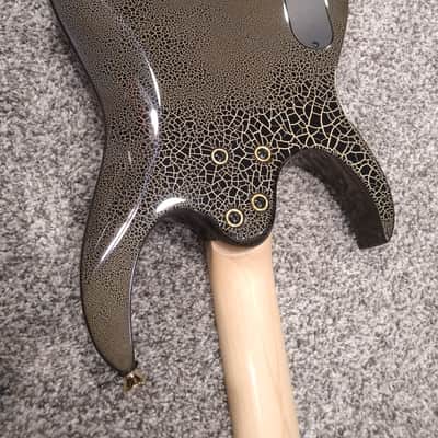 Ibanez PGMM31 Mikro 2022 - Gold and Black Crackle PGM RG JEM image 6