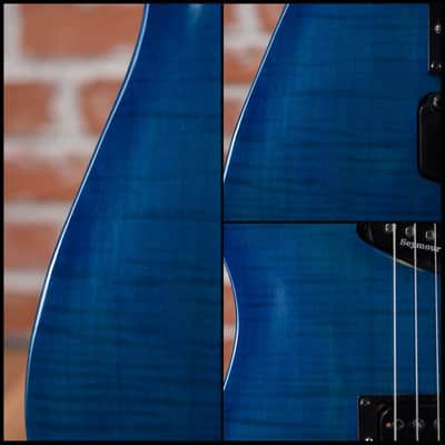 Belanger Guitar Company Custom Shop SM-1 Prototype Transparent Blue 2000s w/Gigbag image 12