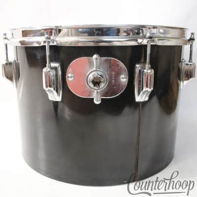 *Rogers 14x10"Jet Black Pearl Concert Tom Drum Powertone Swivomatic Vintage 70s* image 5