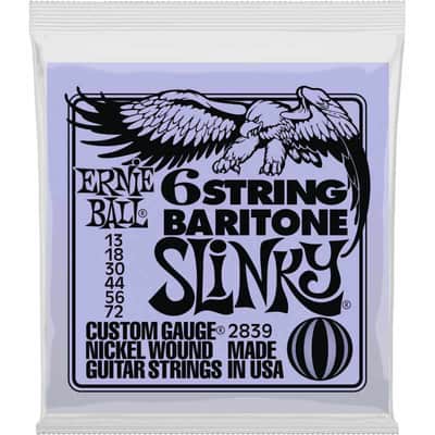 Ernie Ball 2839 Slinky baryton boule fine !13-18p-30-44-56-72 image 1