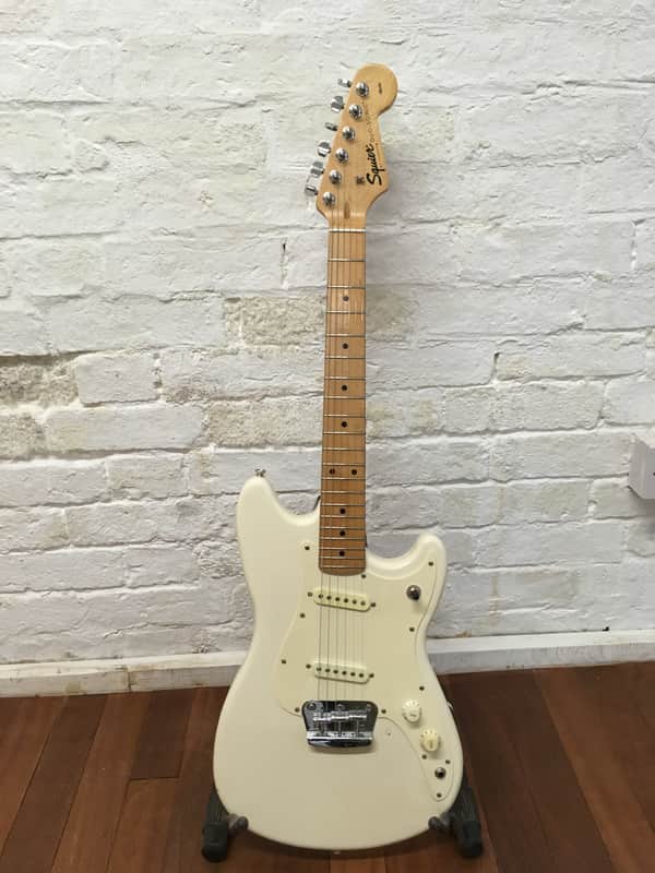 Squier by Fender Duo-Sonic 1998 Arctic white | Reverb
