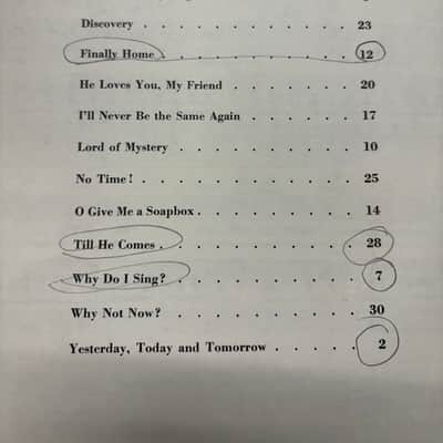 Vintage 1970s Yesterday, Today, And Tomorrow Songs by Don Wyrtzen Music Book -Used image 6