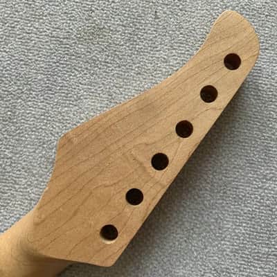 Mini Guitar Strat Style Maple Wood Neck, 22 Frets Rosewood Fingerboard image 6