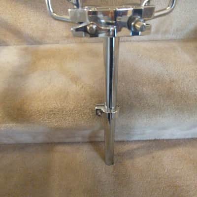 Ludwig Heavy duty chrome double tom mounting post, ball & socket w/ memory locks - clean! image 4