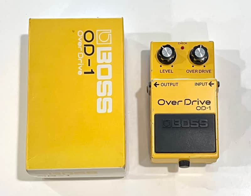 Boss OD-1 in Original Box Over Drive (Black Label) 1977 - 1985 Great Condition Fast Ship!! image 1