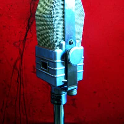 Vintage 1940's Electro-Voice V-1 Ribbon Velocity Microphone Hi Z WORKS w stand V-2 V-3 image 8