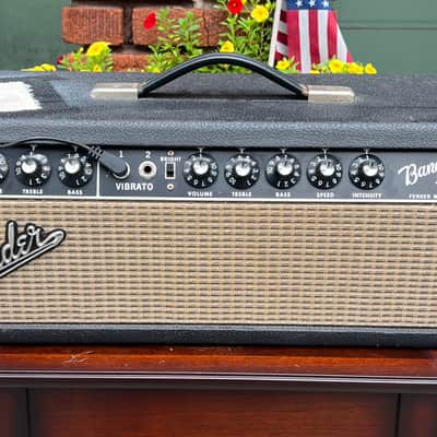 Vintage 1967 FENDER Band-Master AB763 Tube Amp Head~Black Panel/Faced & Clean~SEE VIDEO! *SALE* image 1