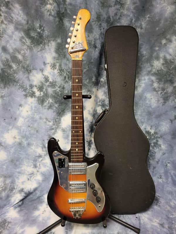 Vintage RARE 1960's Crown Professional Japan Electric Guitar All
