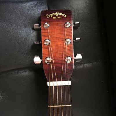 Martin Sigma DT-3 Acoustic Guitar Vintage Rare Quilted Maple Sunburst image 5