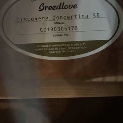 Breedlove DISCOVERY CONCERTINA SB LATE 2000’s - BROWN image 3