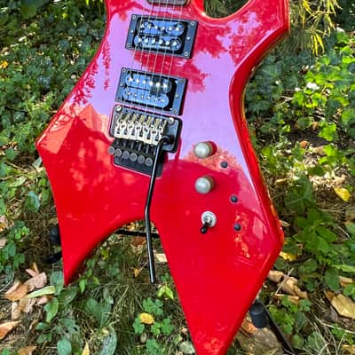 BC Rich Warlock Reverse Headstock Red 1994 NJ Series image 2