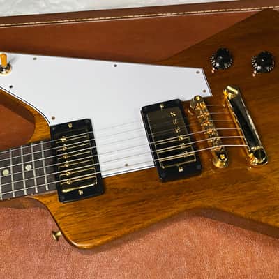 NEW! Gibson Custom 1958 Mahogany Explorer Reissue Electric Guitar - Antique Natural, VOS - Authorized Dealer - Only 7.9lbs - G07667 image 7