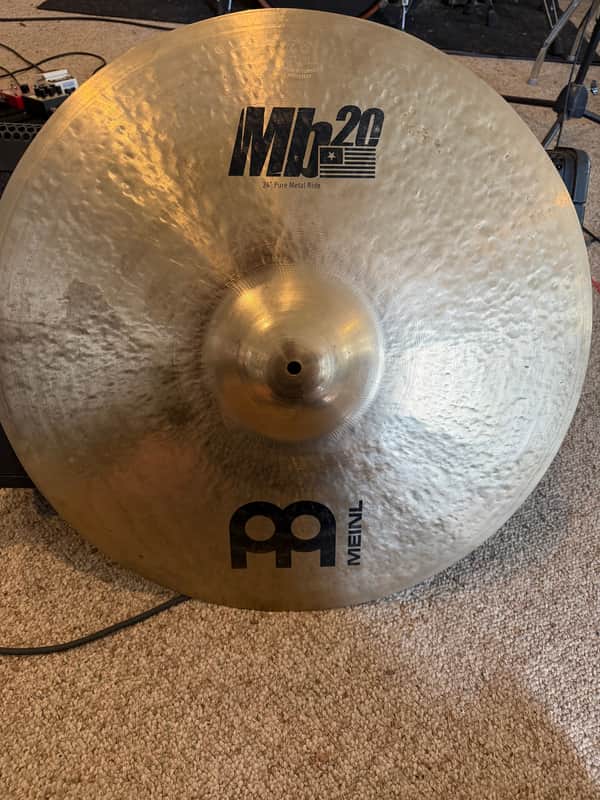 Meinl 24" Mb20 Chris Adler Signature Pure Metal Ride Cymbal 2010s - Brilliant image 1