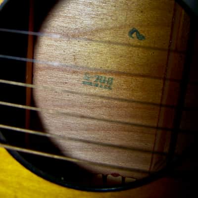 1970 Harmony H150 33" Parlor Acoustic Guitar USA image 7