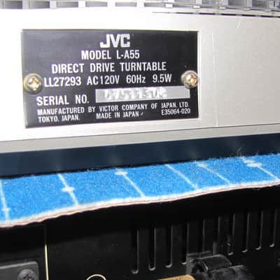 JVC   L-A55  1979-80 Automatic Direct-Drive Turntable W/ Ortofon Cartridge image 6