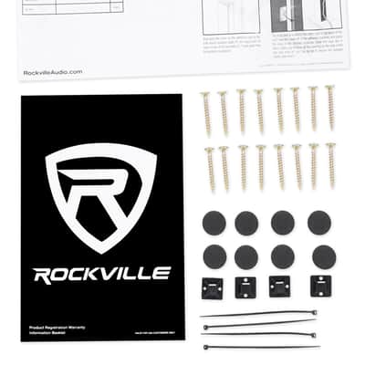 Rockville 8” Wood Studio Monitor Speaker Stands For KRK ROKIT 8 G3 Monitors image 6