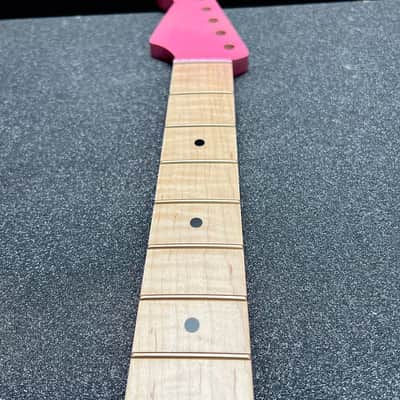 Warmoth Jazzmaster/ Flamed Maple Body & Neck “Pink Set” image 13