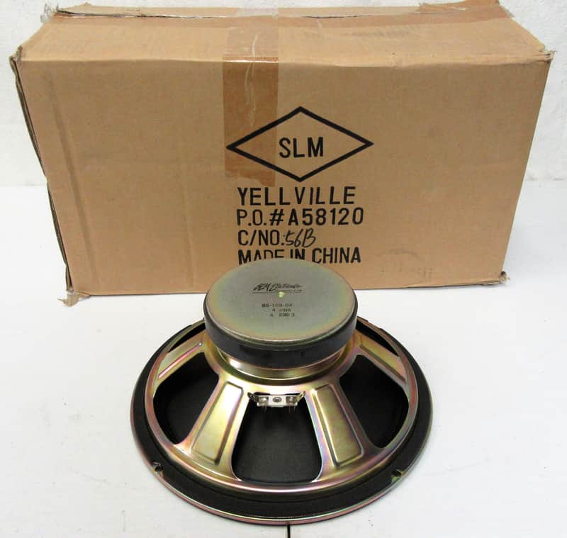Case of Four 10" Bass Speakers. SLM Electronics (Crate) Unused Old Stock image 1