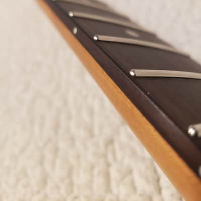 # WNS-R14-The best neck you ever felt or a FULL refund ! -USA made, Roasted, Nitro neck, Rosewood finger board, Rounded fret ends, NO fret tangs, Made for a Strat body. image 10