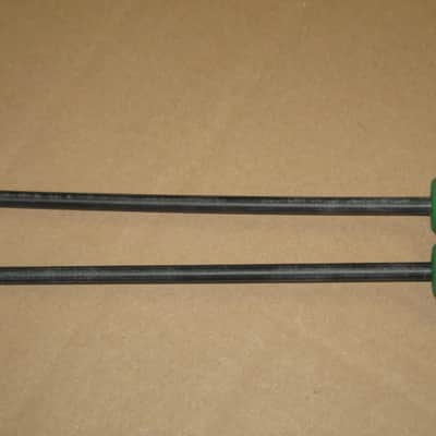 new old stock Gambal GPXR1 (UG13GPXR1) Glockenspiel, Bells, Xylophone Percussive Keyboard MALLETS, 1 and 1/4 inches Green Hard Nylon Flat Ball Heads with Black Synthetic Shafts, with original packaging - from 1990s - early 2000s image 20
