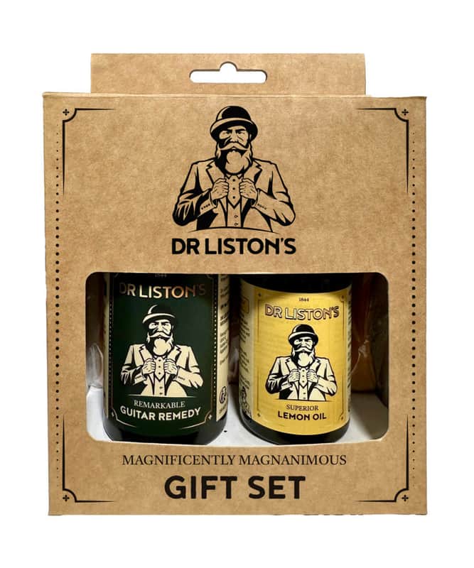 Dr Liston's Guitar Maintenance Gift Set with Lemon Oil, Guitar Remedy and Cloth image 1