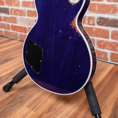 Gibson Custom Shop Les Paul Custom AAAA Flame Maple Top Murphy Lab Heavy Aged Nordic Blue 2025 w/OHSC image 10