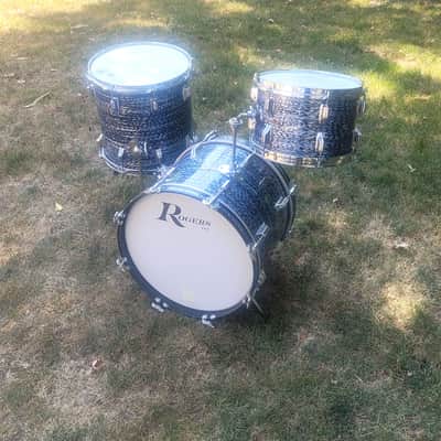 Rogers Holiday / Headliner 18” Bop set Late 60's - Black Onyx image 5