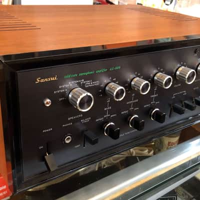 Sansui AU-999 Integrated Stereo Amplifier Black Wood Veneer image 6