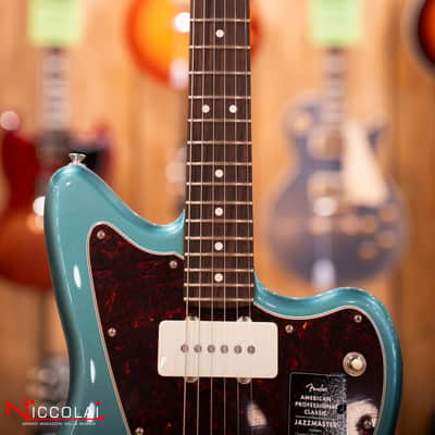 Immagine Fender American Professional Classic Jazzmaster, Rosewood Fingerboard, Faded Sherwood Green Metallic - 5