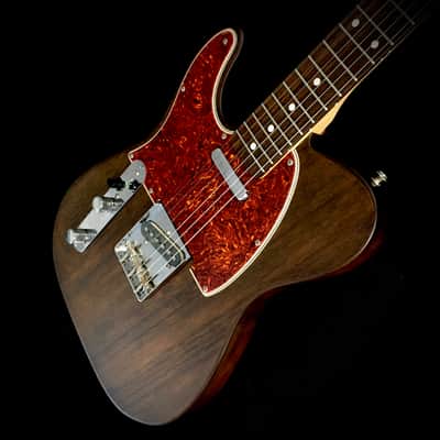 LEFTY! TL66 Custom Relic Build Solid 1-Piece Mahogany Aged Walnut Satin Guitar 7.1 Lb HSC image 8