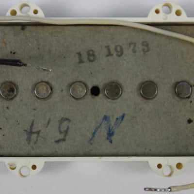 Vintage 1973 Fender Jazzmaster Gray Bottom Neck Pickup with Original White Cover image 2