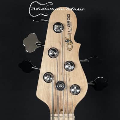 G&L Tribute L-2500 - 5-String Active Bass Guitar - Red Burst Finish image 4
