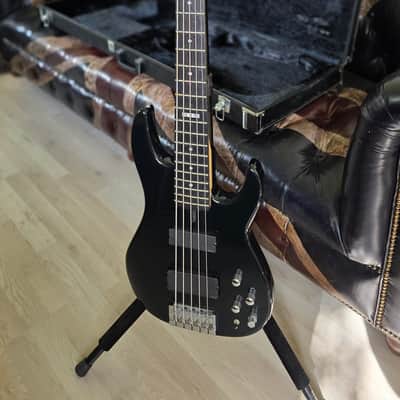 ESP Surveyor II 5 String Bass Black Ash Body EMG Music Man Stingray Pickup Active EQ Coil Tap for Precision Jazz PJ Tones MIJ Japan image 15