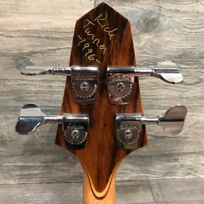 Rick Turner Renaissance Electroline 1 Fretless Bass 1996 Sunburst image 10