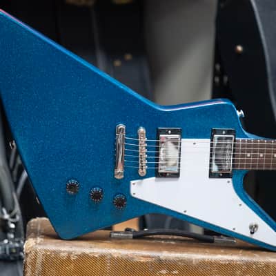 2024 Epiphone Glam Series Explorer - in Brunswick Blue Sparkle image 1