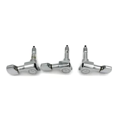 3 Schaller M6 Mini Top Locking Tuners 1970s 1980s Chrome image 2