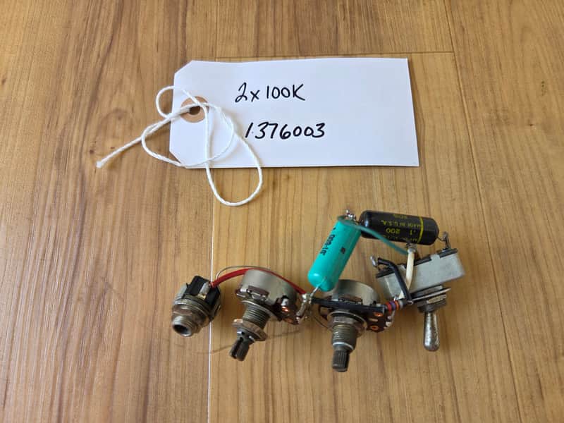 Vintage 1960 Danelectro Wiring Harness! 100K CTS Pots, Switch, Jack! image 1