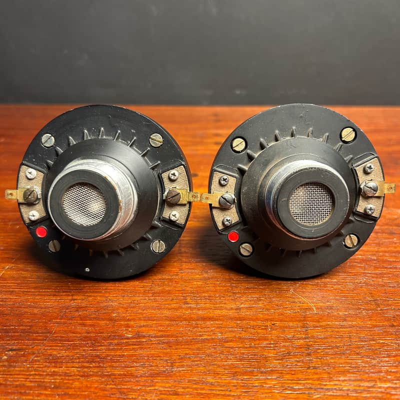 RCF TW 50 Horn Driver Pair 1966  - Brushed Steel image 1