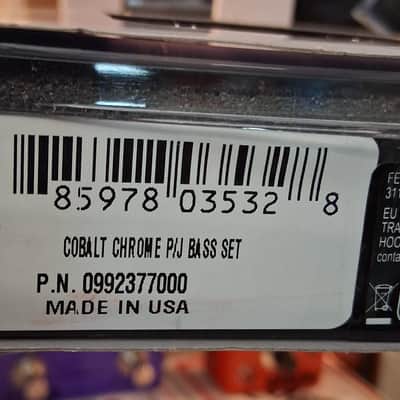 Fender Cobalt P/J Bass Pickup Set P/N 992377000 2025 - Chrome image 2