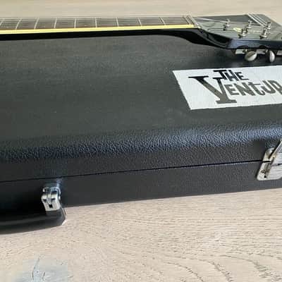 Rare & Collectable Mosrite The Ventures 55th Award Order Made Black Vibramute Tremolo OHSCBlack image 20