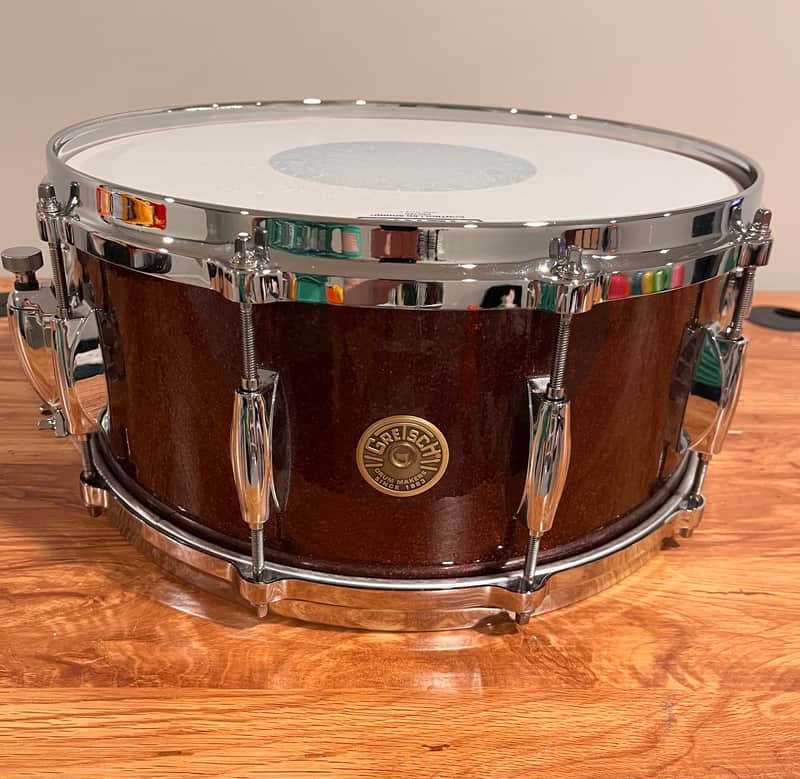 Gretsch USA Custom Snare 6.5x14 - Burgundy Sparkle image 1