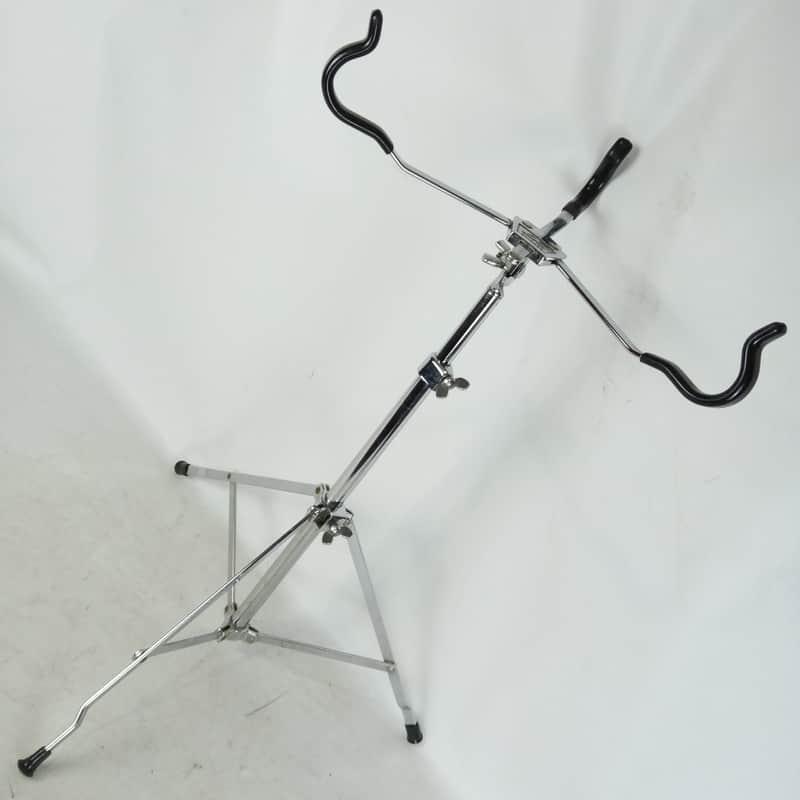Ludwig Snare Drum Stand #1355 60s Atlas Single-Braced Chicago USA Vintage Chrome image 1