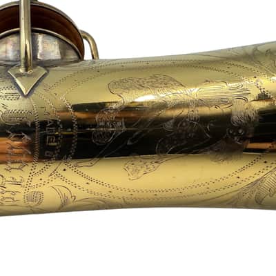 Conn Gold Plated New Wonder 8m C Melody Saxophone w/PORTRAIT EXTRA ENGRAVING image 13