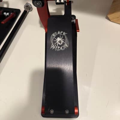 Trick Pro 1-V Black Widow Bigfoot Longboard Double Bass Drum Pedal 2020s - Red & Black image 7