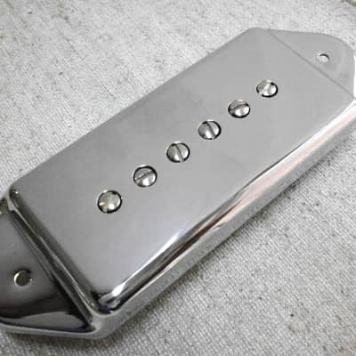 Q pickups DOG EAR P90 Pickup 1pc Bridge or Neck BLACK/CHROME/NICKEL/RAW NICKEL Casino Riviera Wildcat ES-330 Gibson Epiphone 50s 60s image 6