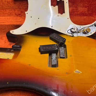 1969 Fender Precision Bass - Sunburst - Great Player OHSC image 15