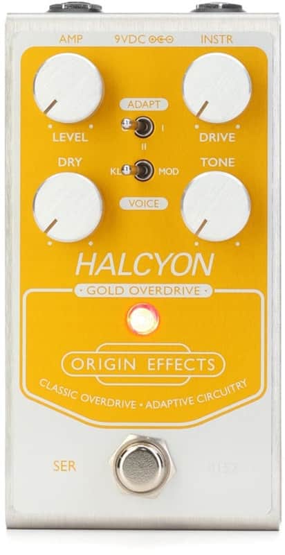 Origin Effects Halcyon Gold Overdrive Pedal (HalcyonGldd1) image 1