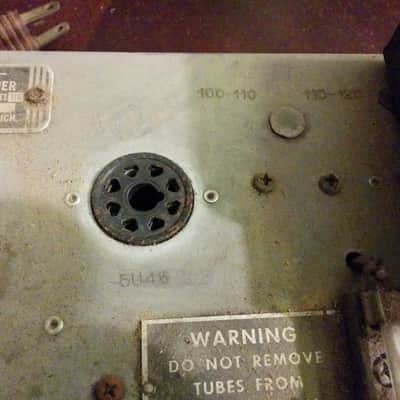 AMI Model A AA Tube Audio Frequency Amplifier 6L6 Mono Jukebox 1946 Steel image 4