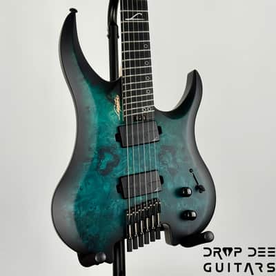 Legator Ghost G6FSS Multiscale Headless Electric Guitar w/ Bag - Dark Sapphire image 3