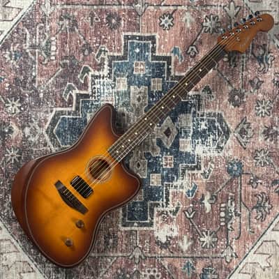 2025 Fender Acoustasonic Standard Jazzmaster Honey Burst Acoustic Electric Offset Guitar! image 3